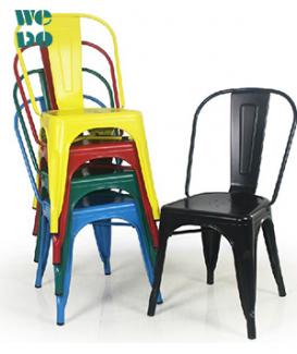 Stackable Cafe Metal Chair 