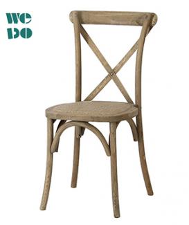 Antique Stackable Crossback Chair