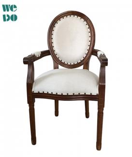 Brown Wooden Dining Armchair 