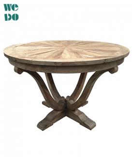 Frernch Reclaimed Wood Round 10 Seater Table 