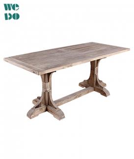 Reclaimed Wood Dining Table With Sturdy Legs - 副本