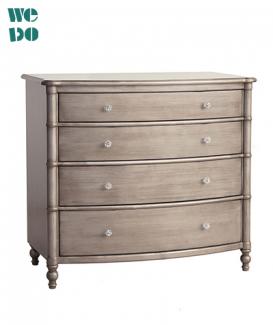 French Wood Cabinet With Drawers 