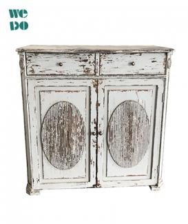 Vintage Wooden Storage Cabinet For Living Room 