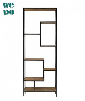  Living Room Furniture Industrial Cubes Iron Wood Shelf 
