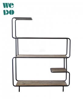  Industrial Storage Z Steel Wooden Display Shelf 