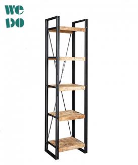  Industrial Wood Metal Storage Display Shelf