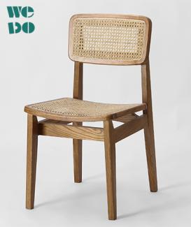  High Quality Rattan Wood Dining C-Chair Of Gubi 