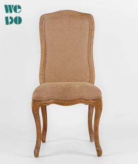 Brown High Back Upholstered Chair