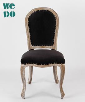 Vintage Black Upholstered Chair
