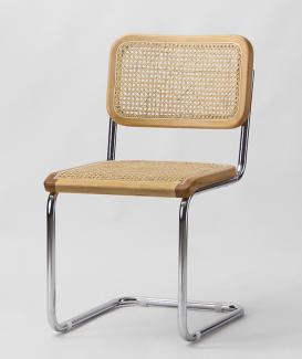 KVJ-6600 natural rattan steel Cesca chair wood dining chair 