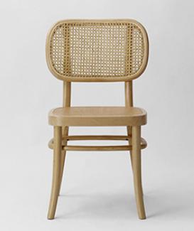 new rattan back dining chair    