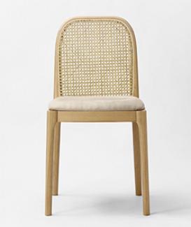 natural rattan dining chair   