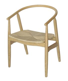dining armchair with paper cord seat